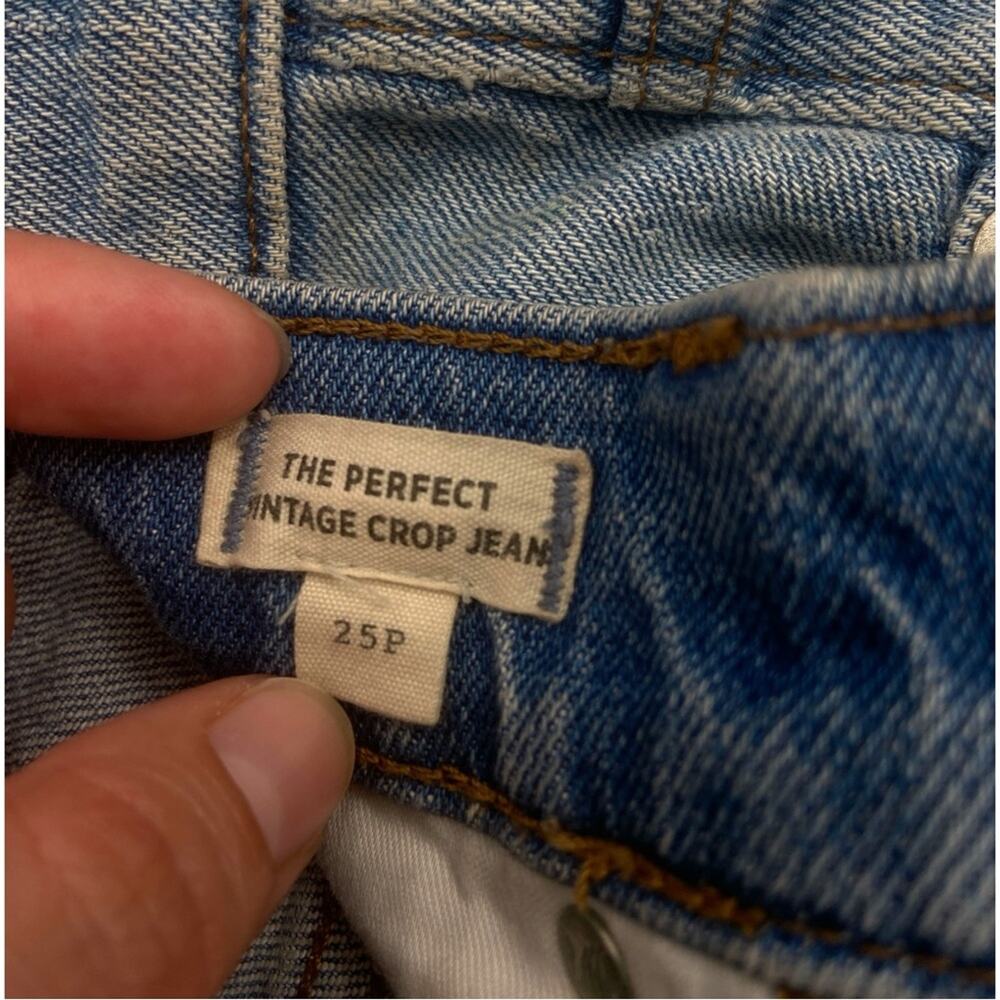 Madewell The‎ Petite Perfect Vintage Crop Jean in Rosabelle Wash 25P - Picture 6 of 8